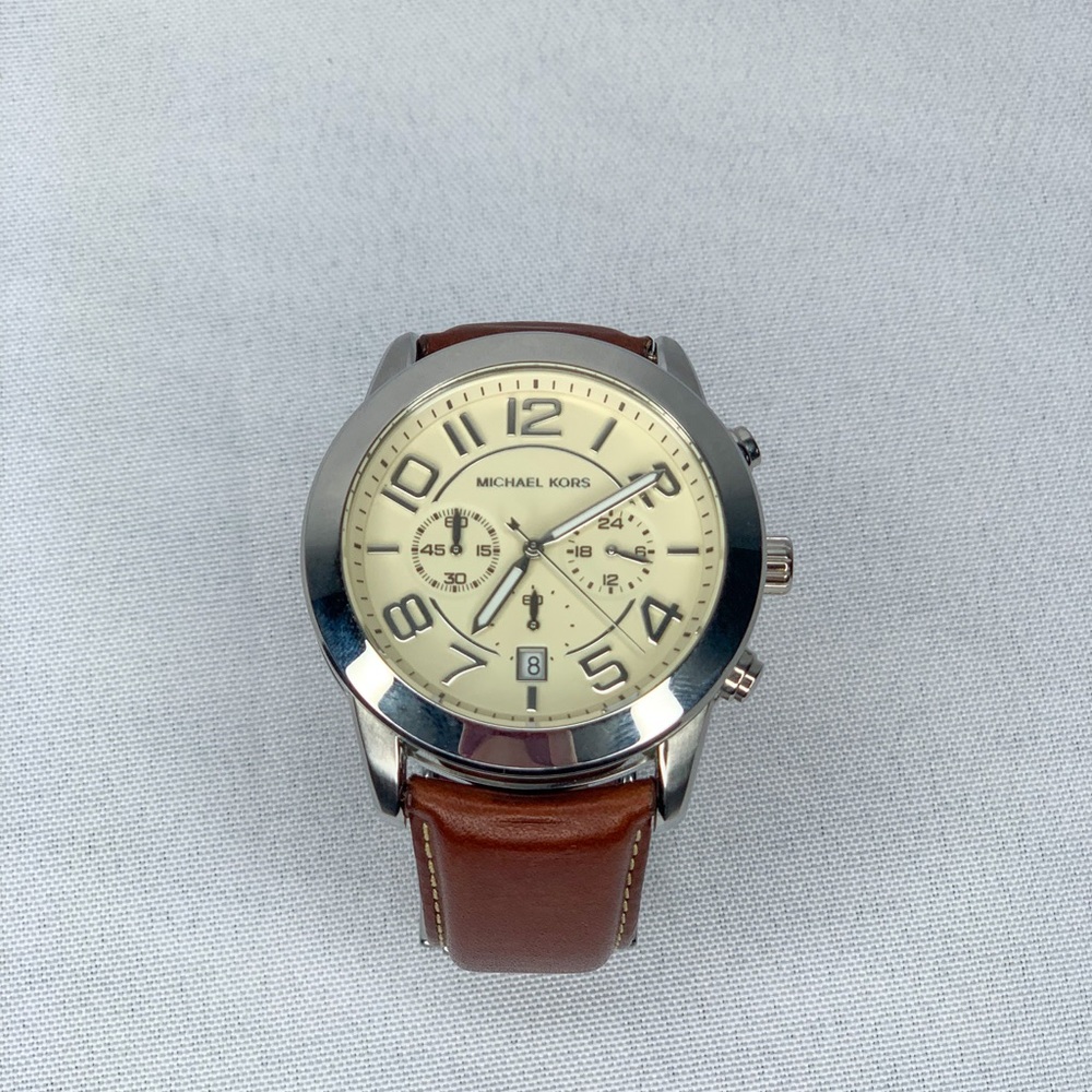 Micheal Kors Men’s Brown Leather Watch